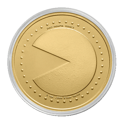 A picture of a 1 oz PAC-MAN™ Gold Round (2024)